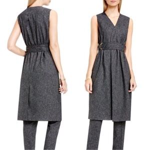 Vince Camuto Belted Sleeveless Long
Tweed Vest